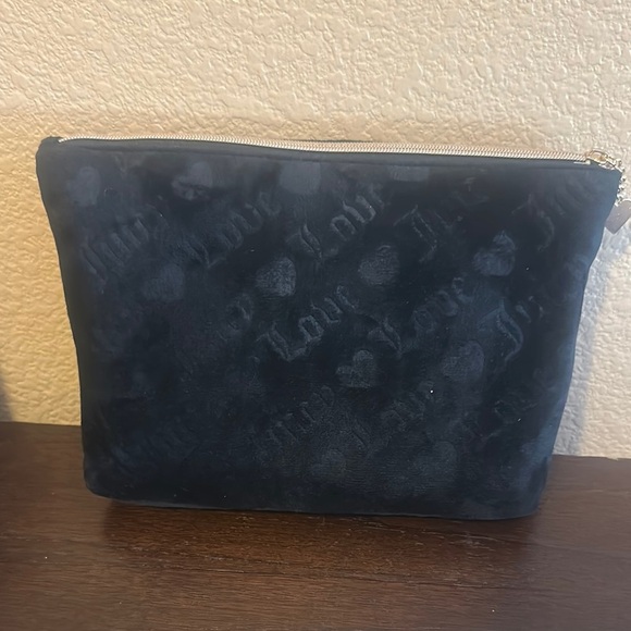 Juicy Couture Black Toiletry Bag with Monogram Design - Picture 2 of 3